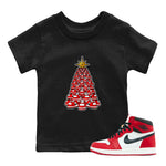 Air Jordan 1 Chicago shirt to match jordans Kicksmas Tree sneaker tees AJ1 Chicago SNRT Sneaker Release Tees Baby Toddler Black 1 T-Shirt