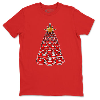 Air Jordan 1 Chicago shirt to match jordans Kicksmas Tree sneaker tees AJ1 Chicago SNRT Sneaker Release Tees Unisex Red 2 T-Shirt