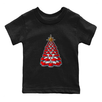 Air Jordan 11 Cherry shirt to match jordans Kicksmas Tree sneaker tees AJ11 Cherry SNRT Sneaker Release Tees Baby Toddler Black 2 T-Shirt