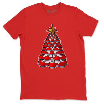 Air Jordan 11 Cherry shirt to match jordans Kicksmas Tree sneaker tees AJ11 Cherry SNRT Sneaker Release Tees Unisex Red 2 T-Shirt