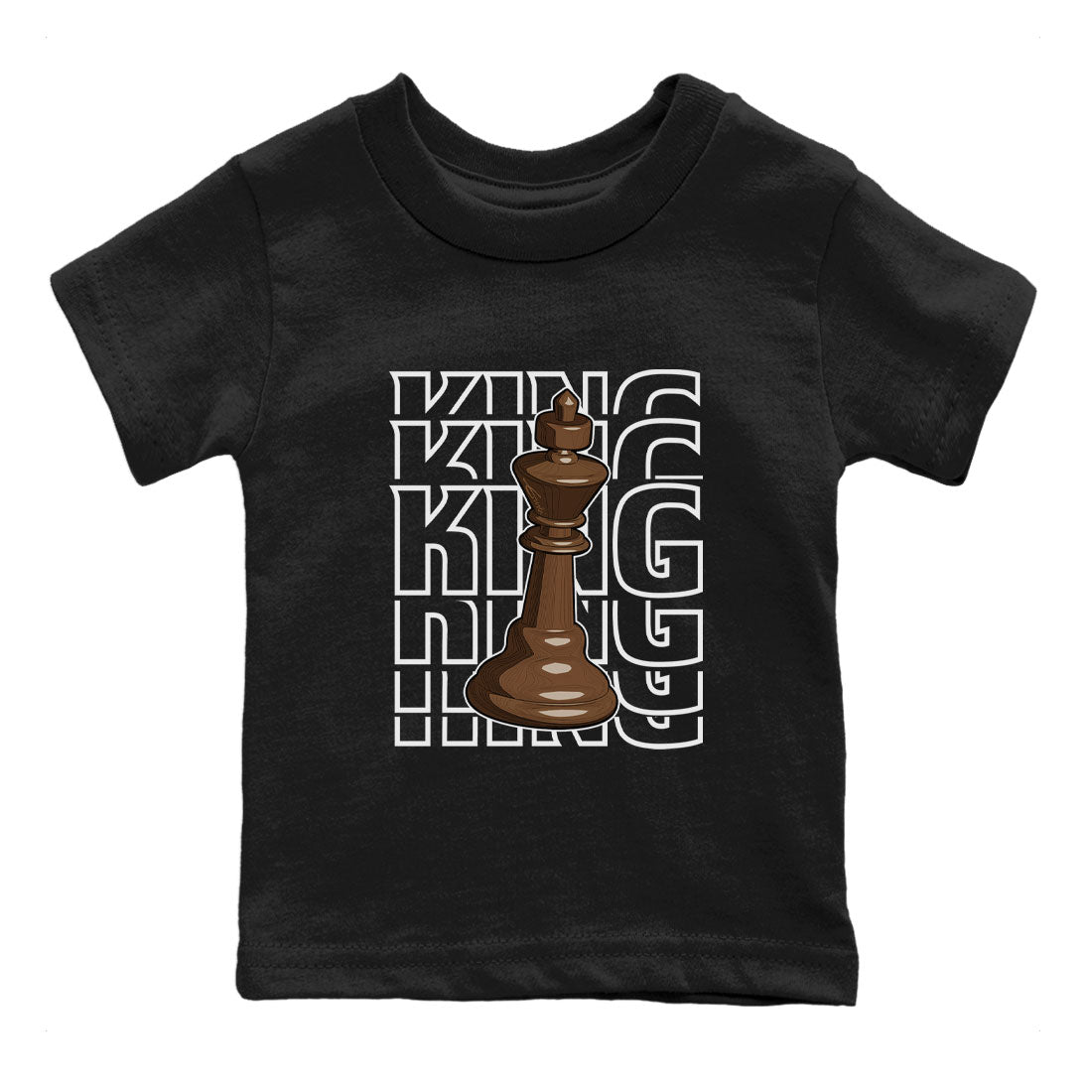 AF1 Chocolate shirt to match jordans King sneaker tees Air Force 1 Chocolate SNRT Sneaker Tees Youth Kid's Baby Shirt Black 2 T-Shirt