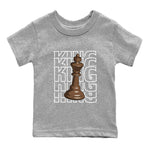 AF1 Chocolate shirt to match jordans King sneaker tees Air Force 1 Chocolate SNRT Sneaker Tees Youth Kid's Baby Shirt Heather Grey 2 T-Shirt