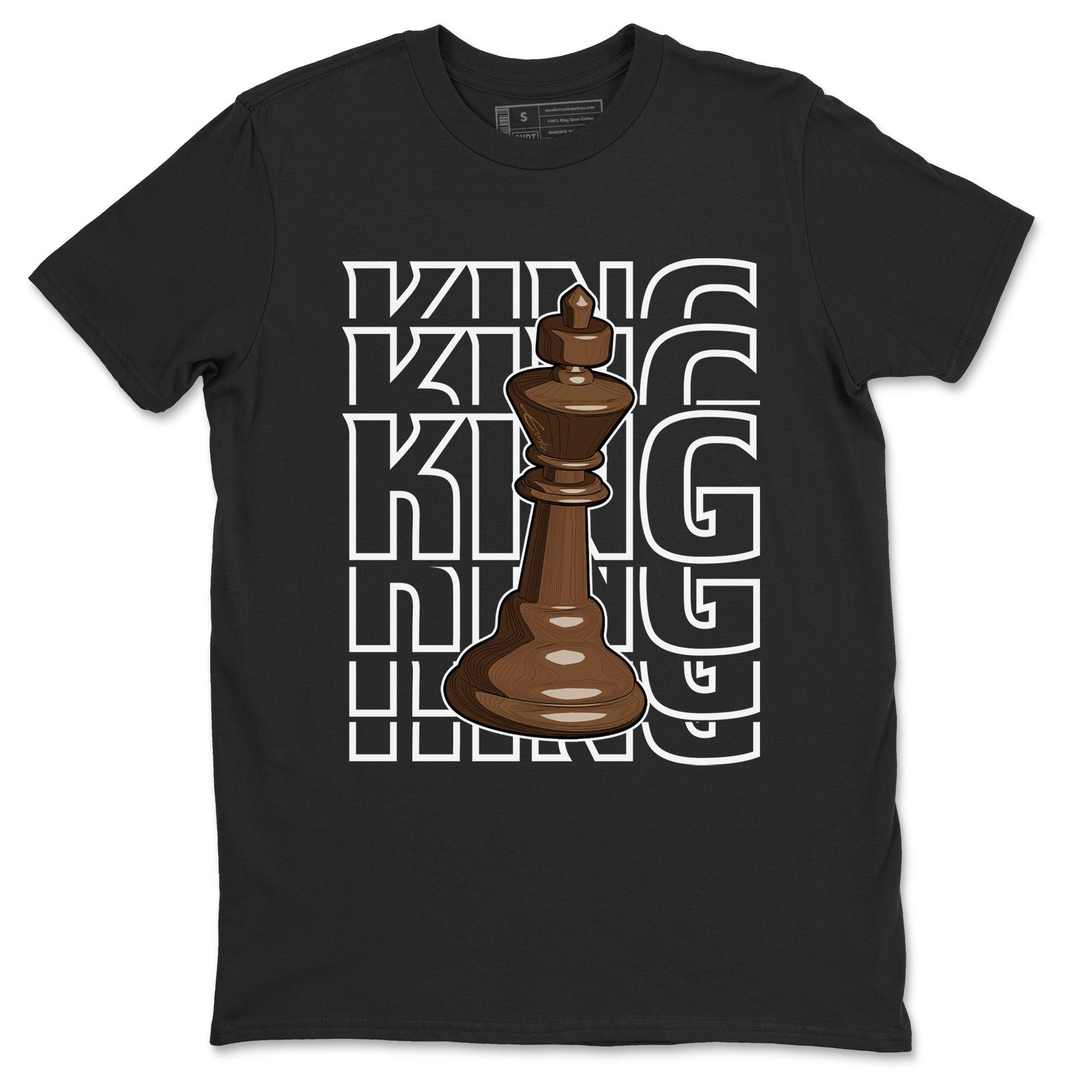 AF1 Chocolate shirt to match jordans King sneaker tees Air Force 1 Chocolate SNRT Sneaker Release Tees Cotton Sneaker Tee Black 2 T-Shirt
