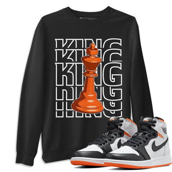 Jordan 1 Electro Orange Sneaker Match Tees King Sneaker Tees Jordan 1 Electro Orange Sneaker Release Tees Unisex Shirts
