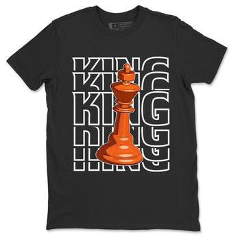Jordan 1 Electro Orange Sneaker Match Tees King Sneaker Tees Jordan 1 Electro Orange Sneaker Release Tees Unisex Shirts