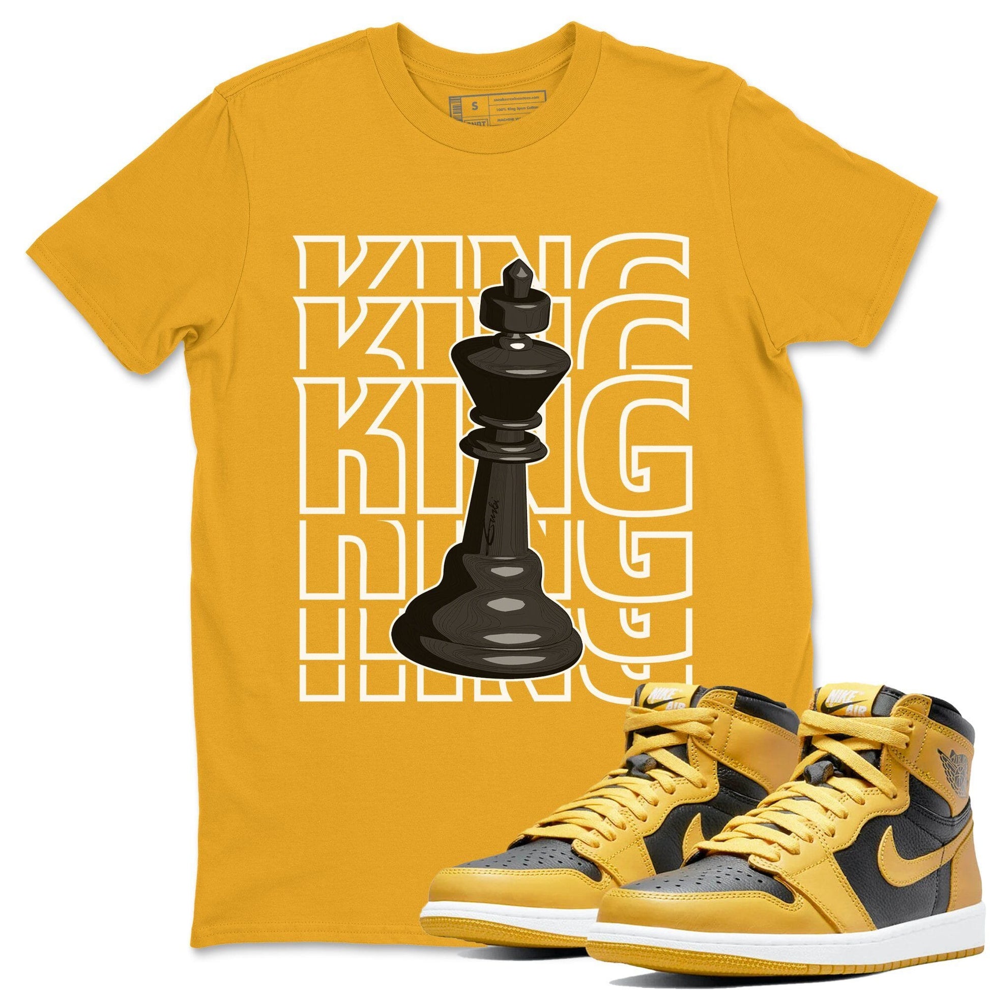 Jordan 1 Pollen Sneaker Match Tees King Sneaker Tees Jordan 1 Pollen Sneaker Release Tees Unisex Shirts