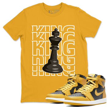 Jordan 1 Pollen Sneaker Match Tees King Sneaker Tees Jordan 1 Pollen Sneaker Release Tees Unisex Shirts