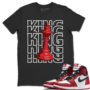 Jordan 1 Varsity Red Sneaker Match Tees King Sneaker Tees Jordan 1 Varsity Red Sneaker Release Tees Unisex Shirts