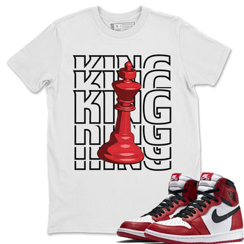 Jordan 1 Varsity Red Sneaker Match Tees King Sneaker Tees Jordan 1 Varsity Red Sneaker Release Tees Unisex Shirts