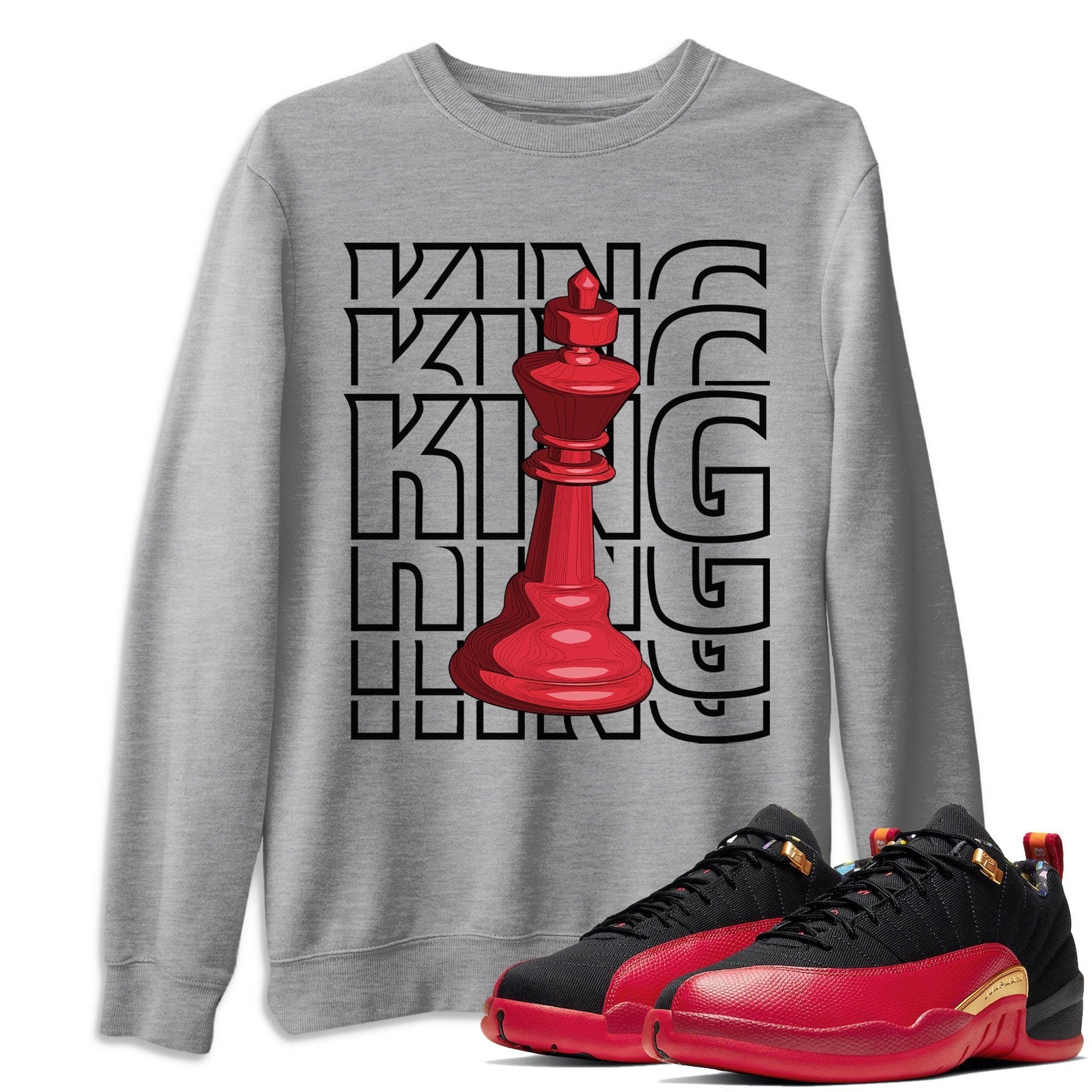 Jordan 12 Super Bowl Sneaker Match Tees King Sneaker Tees Jordan 12 Super Bowl Sneaker Release Tees Unisex Shirts
