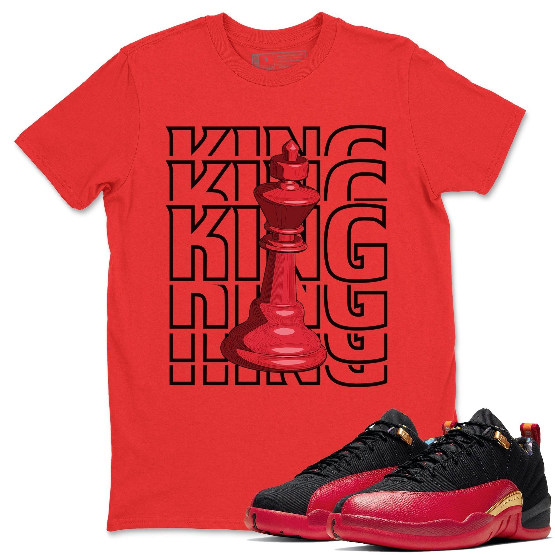 Jordan 12 Super Bowl Sneaker Match Tees King Sneaker Tees Jordan 12 Super Bowl Sneaker Release Tees Unisex Shirts