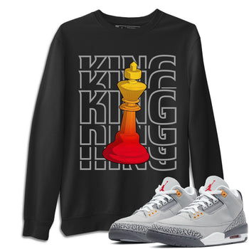 Jordan 3 Cool Grey Sneaker Match Tees King Sneaker Tees Jordan 3 Cool Grey Sneaker Release Tees Unisex Shirts