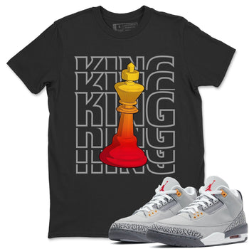 Jordan 3 Cool Grey Sneaker Match Tees King Sneaker Tees Jordan 3 Cool Grey Sneaker Release Tees Unisex Shirts
