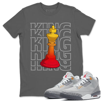 Jordan 3 Cool Grey Sneaker Match Tees King Sneaker Tees Jordan 3 Cool Grey Sneaker Release Tees Unisex Shirts