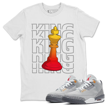 Jordan 3 Cool Grey Sneaker Match Tees King Sneaker Tees Jordan 3 Cool Grey Sneaker Release Tees Unisex Shirts