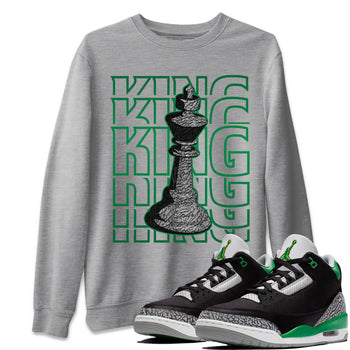Jordan 3 Pine Green Sneaker Match Tees King Sneaker Tees Jordan 3 Pine Green Sneaker Release Tees Unisex Shirts