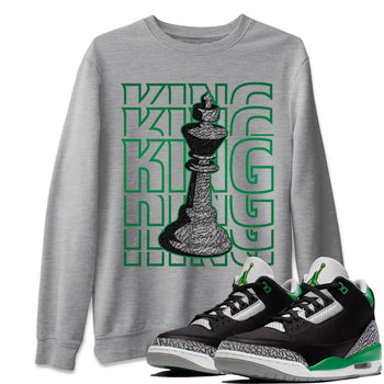 Jordan 3 Pine Green Sneaker Match Tees King Sneaker Tees Jordan 3 Pine Green Sneaker Release Tees Unisex Shirts