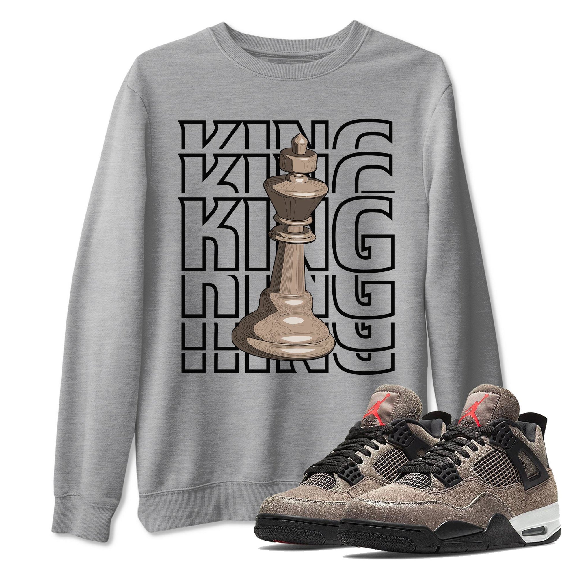 Jordan 4 Taupe Haze Sneaker Match Tees King Sneaker Tees Jordan 4 Taupe Haze Sneaker Release Tees Unisex Shirts