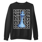 Jordan 1 University Blue Sneaker Match Tees King Sneaker Tees Jordan 1 University Blue Sneaker Release Tees Unisex Shirts