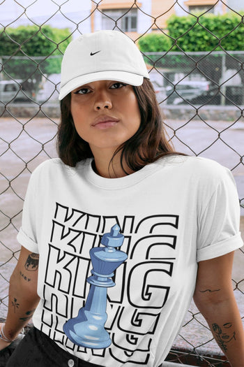 Jordan 1 University Blue Sneaker Match Tees King Sneaker Tees Jordan 1 University Blue Sneaker Release Tees Unisex Shirts