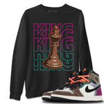 Jordan 1 Hand Crafted Sneaker Match Tees King Sneaker Tees Jordan 1 Hand Crafted Sneaker Release Tees Unisex Shirts