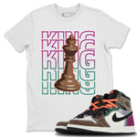 Jordan 1 Hand Crafted Sneaker Match Tees King Sneaker Tees Jordan 1 Hand Crafted Sneaker Release Tees Unisex Shirts