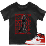 Jordan 1 Heritage Sneaker Match Tees King Sneaker Tees Jordan 1 Heritage Sneaker Release Tees Kids Shirts