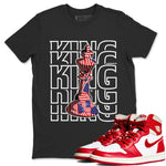 Jordan 1 Newstalgia Sneaker Match Tees King Sneaker Tees Jordan 1 Newstalgia Sneaker Release Tees Unisex Shirts