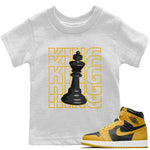 Jordan 1 Pollen Sneaker Match Tees King Sneaker Tees Jordan 1 Pollen Sneaker Release Tees Kids Shirts