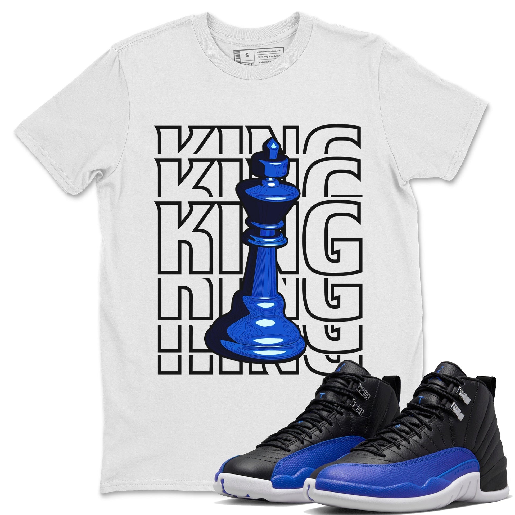 Jordan 12 Hyper Royal Sneaker Match Tees King Sneaker Tees Jordan 12 Hyper Royal Sneaker Release Tees Unisex Shirts