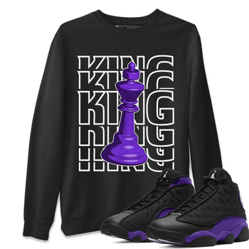 Jordan 13 Court Purple Sneaker Match Tees King Sneaker Tees Jordan 13 Court Purple Sneaker Release Tees Unisex Shirts
