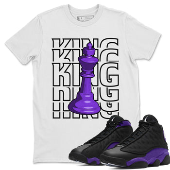 Jordan 13 Court Purple Sneaker Match Tees King Sneaker Tees Jordan 13 Court Purple Sneaker Release Tees Unisex Shirts