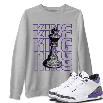 Jordan 3 Dark Iris Sneaker Match Tees King Sneaker Tees Jordan 3 Dark Iris Sneaker Release Tees Unisex Shirts