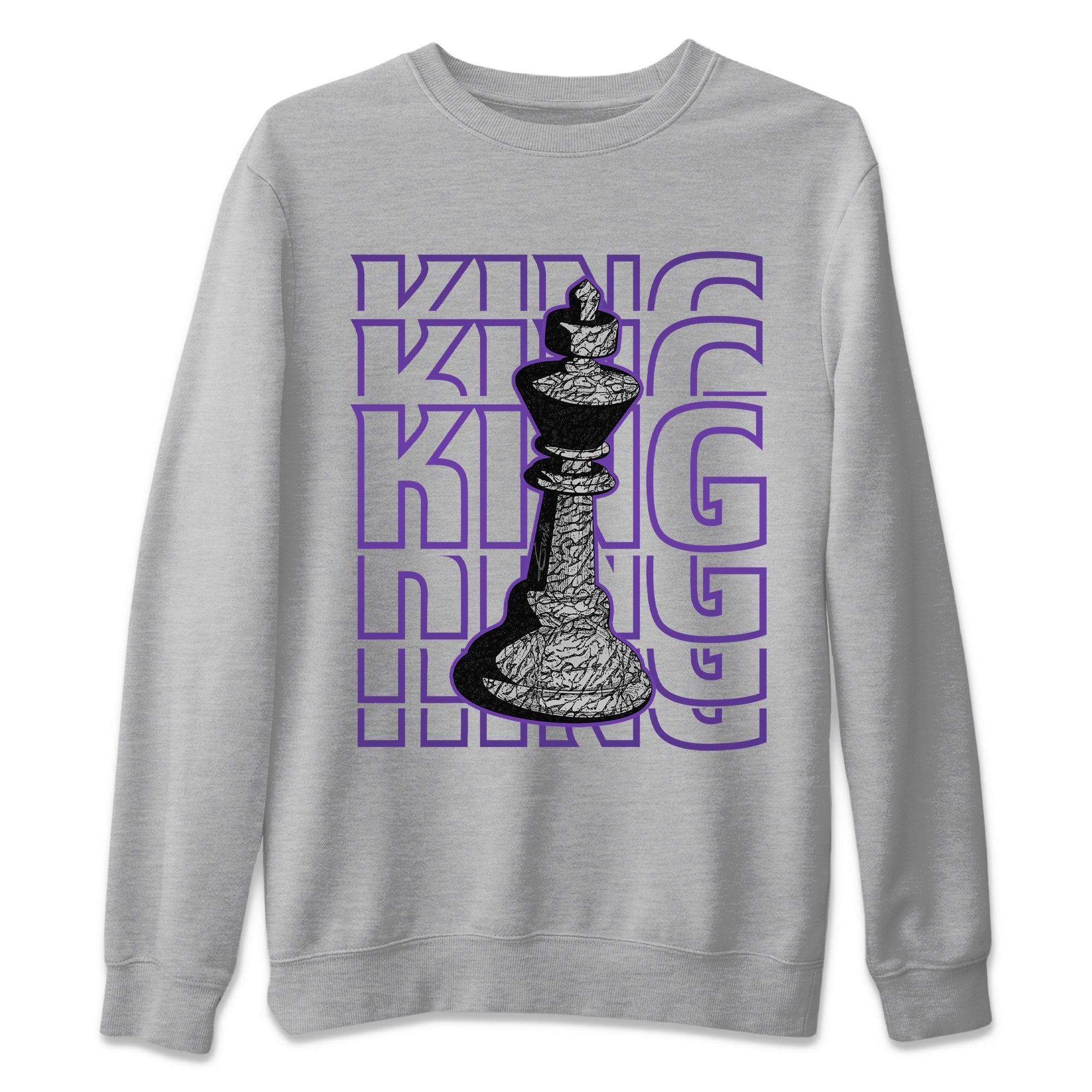Jordan 3 Dark Iris Sneaker Match Tees King Sneaker Tees Jordan 3 Dark Iris Sneaker Release Tees Unisex Shirts