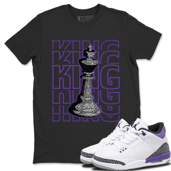 Jordan 3 Dark Iris Sneaker Match Tees King Sneaker Tees Jordan 3 Dark Iris Sneaker Release Tees Unisex Shirts