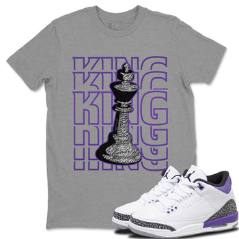 Jordan 3 Dark Iris Sneaker Match Tees King Sneaker Tees Jordan 3 Dark Iris Sneaker Release Tees Unisex Shirts