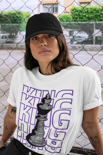 Jordan 3 Dark Iris Sneaker Match Tees King Sneaker Tees Jordan 3 Dark Iris Sneaker Release Tees Unisex Shirts