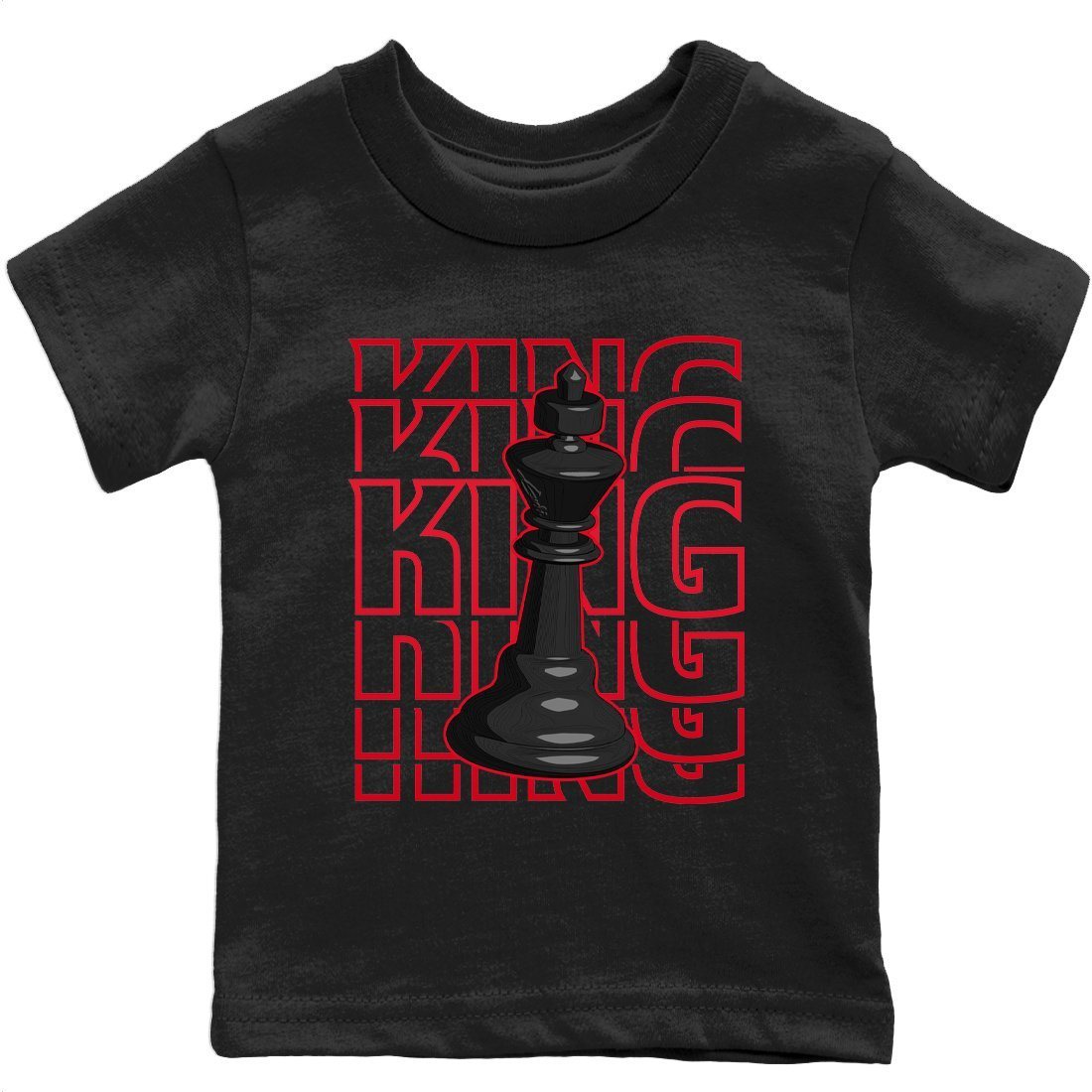 Jordan 4 Red Thunder Sneaker Match Tees King Sneaker Tees Jordan 4 Red Thunder Sneaker Release Tees Kids Shirts