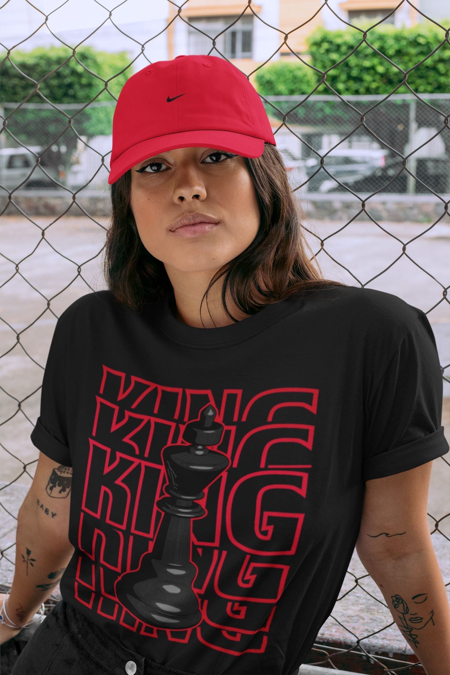 Jordan 4 Red Thunder Sneaker Match Tees King Sneaker Tees Jordan 4 Red Thunder Sneaker Release Tees Unisex Shirts