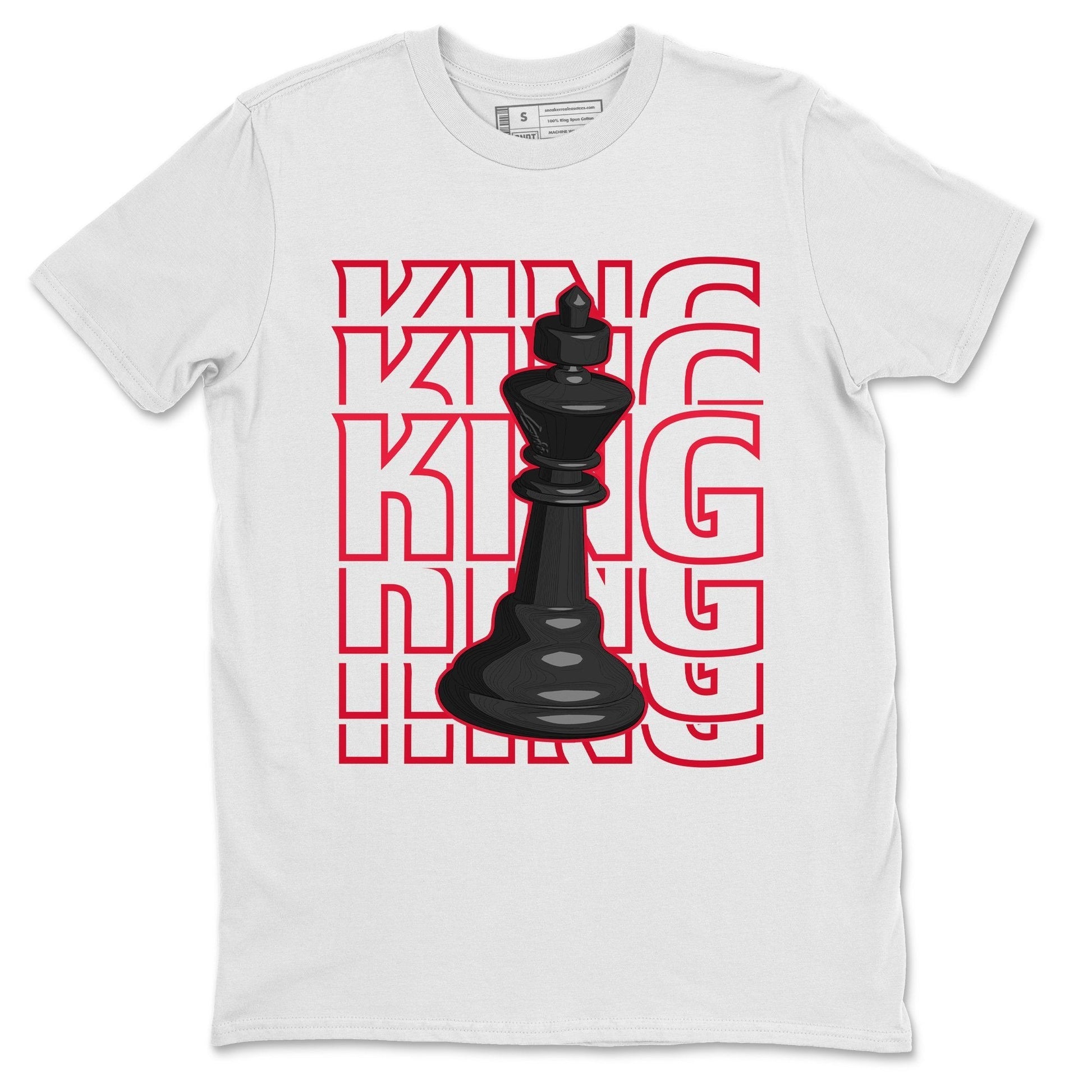Jordan 4 Red Thunder Sneaker Match Tees King Sneaker Tees Jordan 4 Red Thunder Sneaker Release Tees Unisex Shirts