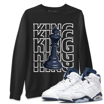 Jordan 6 Midnight Navy Sneaker Match Tees King Sneaker Tees Jordan 6 Midnight Navy Sneaker Release Tees Unisex Shirts