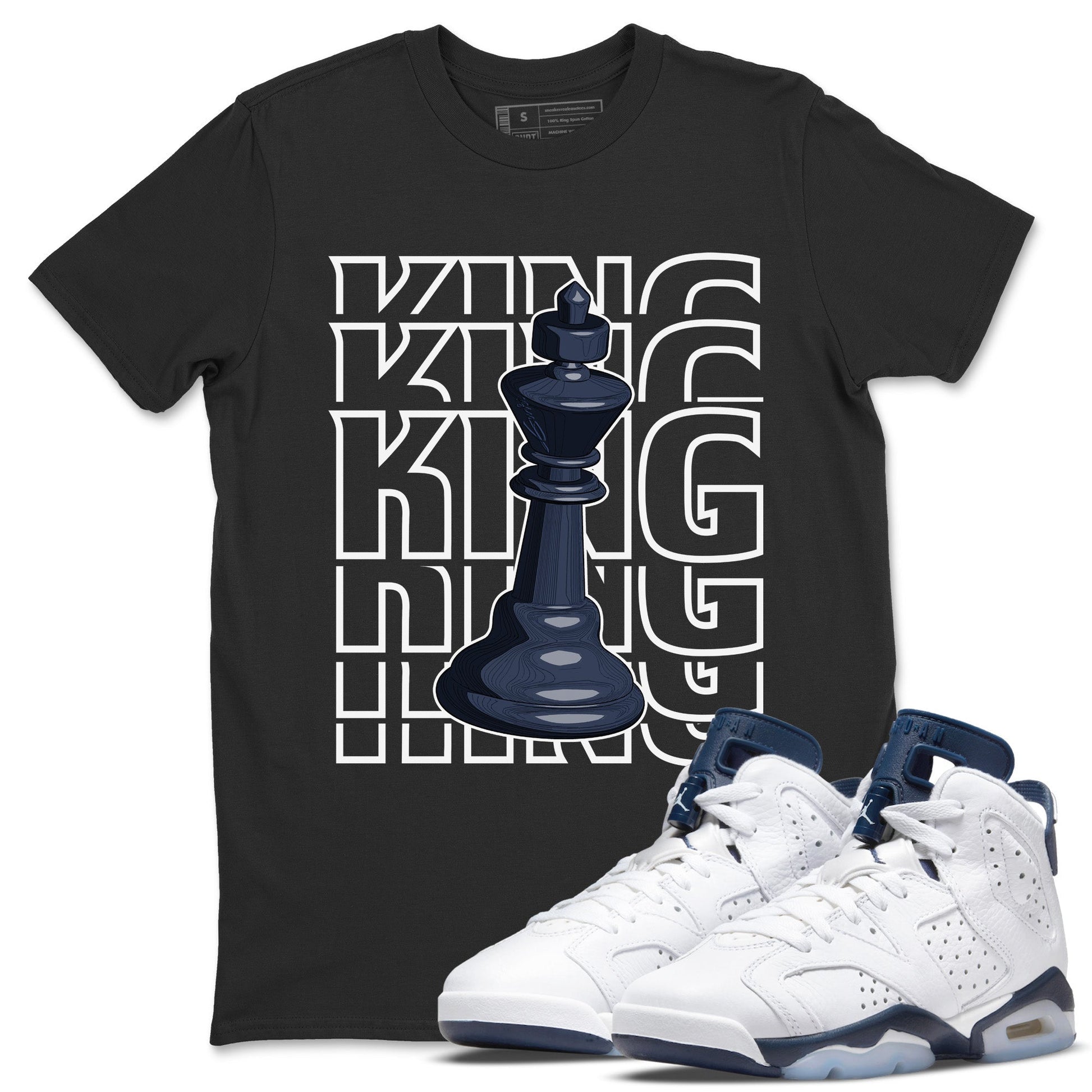 Jordan 6 Midnight Navy Sneaker Match Tees King Sneaker Tees Jordan 6 Midnight Navy Sneaker Release Tees Unisex Shirts