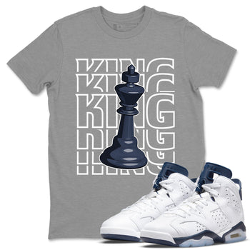 Jordan 6 Midnight Navy Sneaker Match Tees King Sneaker Tees Jordan 6 Midnight Navy Sneaker Release Tees Unisex Shirts