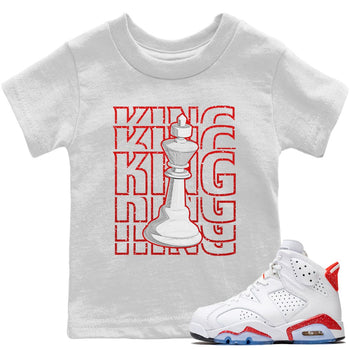 Jordan 6 Red Velvet Cookies Sneaker Match Tees King Sneaker Tees Jordan 6 Red Velvet Cookies Sneaker Release Tees Kids Shirts