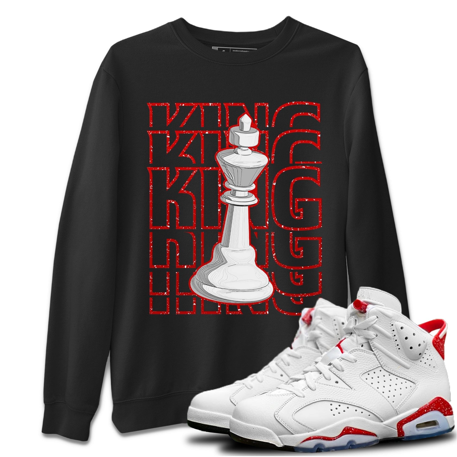 Jordan 6 Red Velvet Cookies Sneaker Match Tees King Sneaker Tees Jordan 6 Red Velvet Cookies Sneaker Release Tees Unisex Shirts