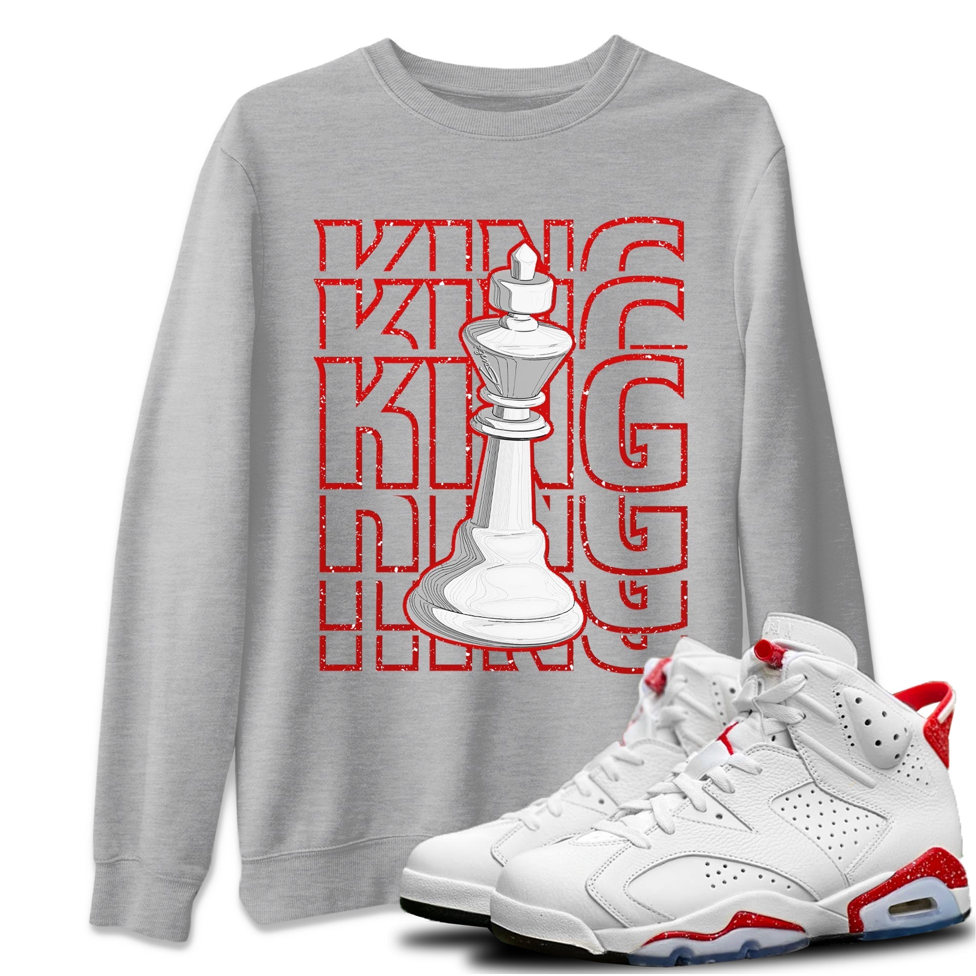 Jordan 6 Red Velvet Cookies Sneaker Match Tees King Sneaker Tees Jordan 6 Red Velvet Cookies Sneaker Release Tees Unisex Shirts