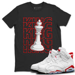 Jordan 6 Red Velvet Cookies Sneaker Match Tees King Sneaker Tees Jordan 6 Red Velvet Cookies Sneaker Release Tees Unisex Shirts