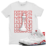 Jordan 6 Red Velvet Cookies Sneaker Match Tees King Sneaker Tees Jordan 6 Red Velvet Cookies Sneaker Release Tees Unisex Shirts