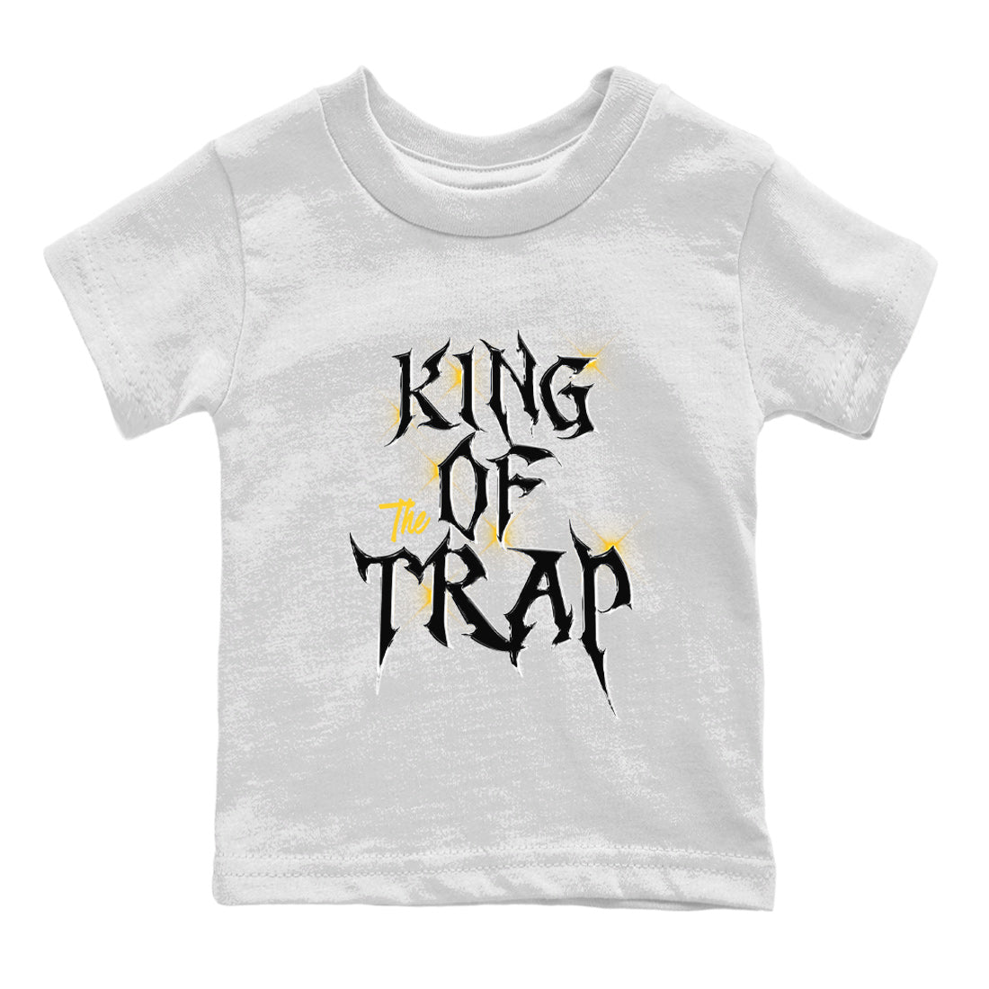 Air Jordan 4 Thunder Sneaker Match Tees King Of The Trap Sneaker Tees Air Jordan 4 Retro Thunder T Shirt Kids Shirts White 2