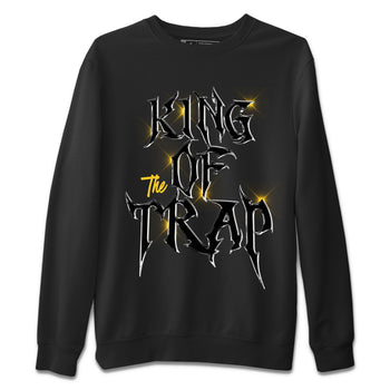 Air Jordan 4 Thunder Sneaker Match Tees King Of The Trap Sneaker Tees Air Jordan 4 Retro Thunder T Shirt Unisex Shirts Black 2